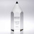Personalised Glass Pencil Statue Award