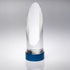 Personalised Glass Oval Column Award on Blue Base