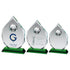 Personalised Golf Ball Glass Trophy Plaque