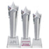 Personalised Glass Star Statue Award on Base