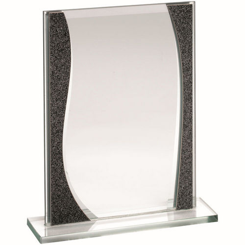 Glitter Glass Plaque Award