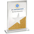 Jade Glass Star Award - 'Gold Glitter' Plaque
