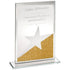 Jade Glass Star Award - 'Gold Glitter' Plaque