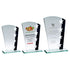 Jade Glass Star Shield Award Plaque