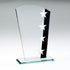 Jade Glass Star Shield Award Plaque