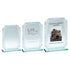 Jade Glass Award - Rectangle With Silver-Lined Print