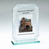 Jade Glass Award - Rectangle With Silver-Lined Print