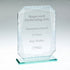 Jade Glass Award - Rectangle With Silver-Lined Print