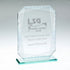 Jade Glass Award - Rectangle With Silver-Lined Print