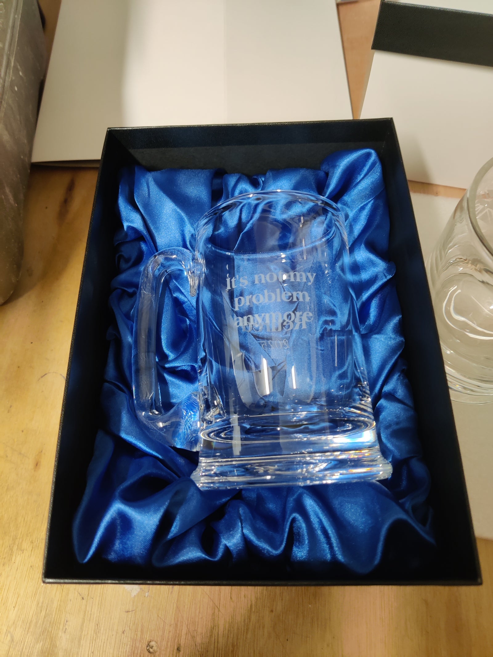 Dartington Crystal Real Ale 1 Pint Engraved Tankard