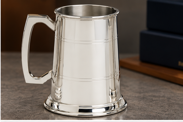 1pt Pewter Tankard - Lined