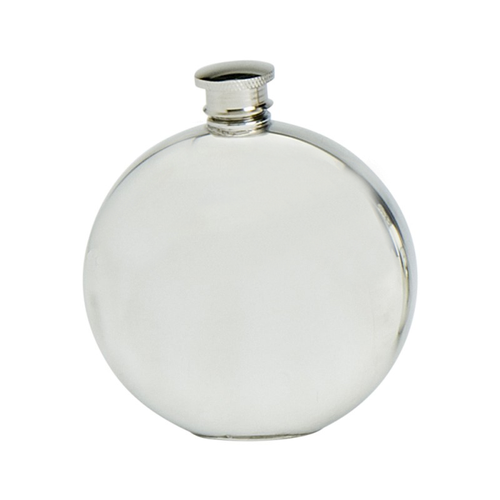 4oz Pewter Round Flask