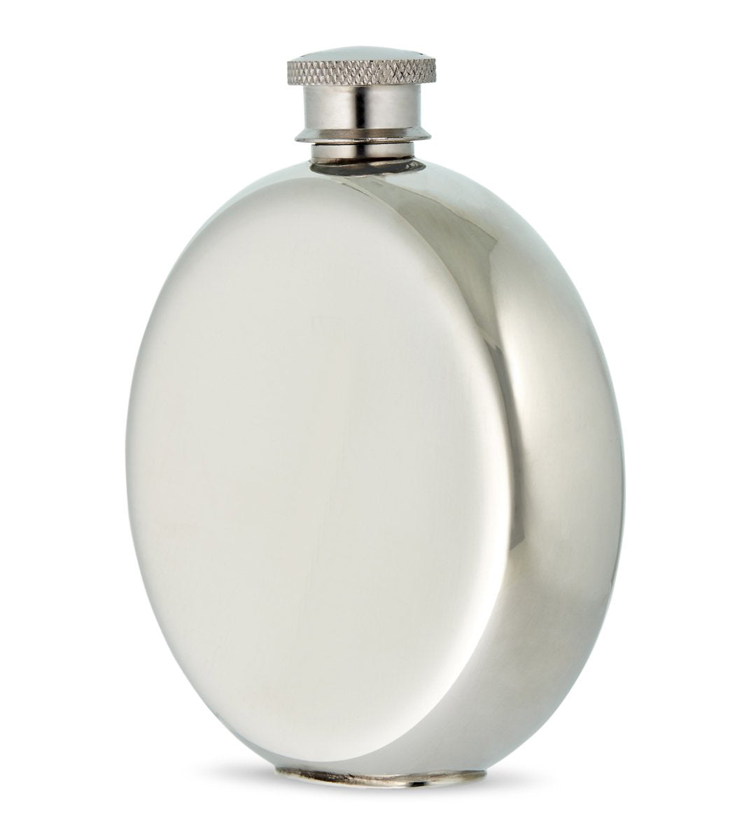6oz Pewter Round Flask