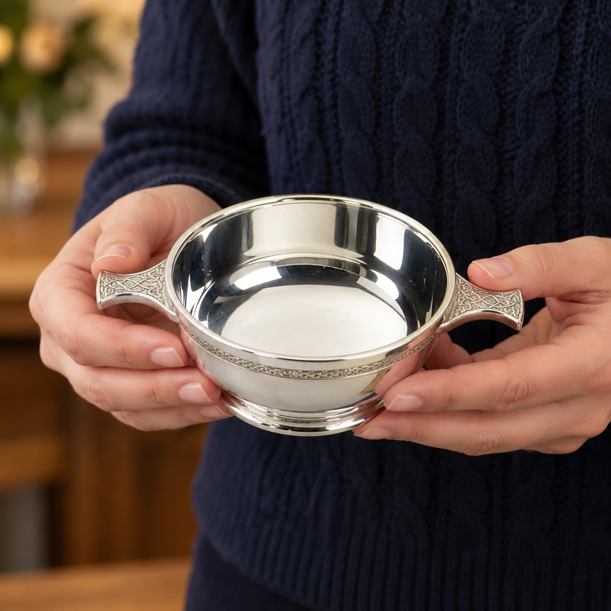 5in Pewter Quaich Bowl