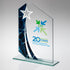 Personalised Glass Award with Star and Marble Design