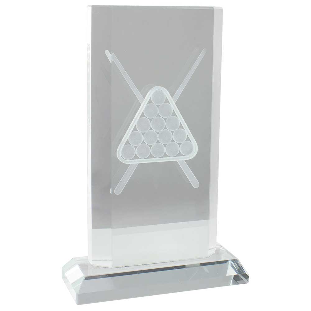 Motivation Pool Snooker Crystal Award 165mm (CLEARANCE)