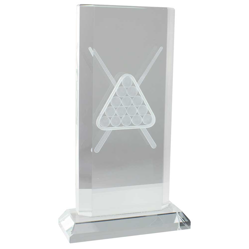 Motivation Pool Snooker Crystal Award 185mm (CLEARANCE)