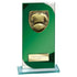 Seismic Cobra Football Glass Award (Green & Silver)