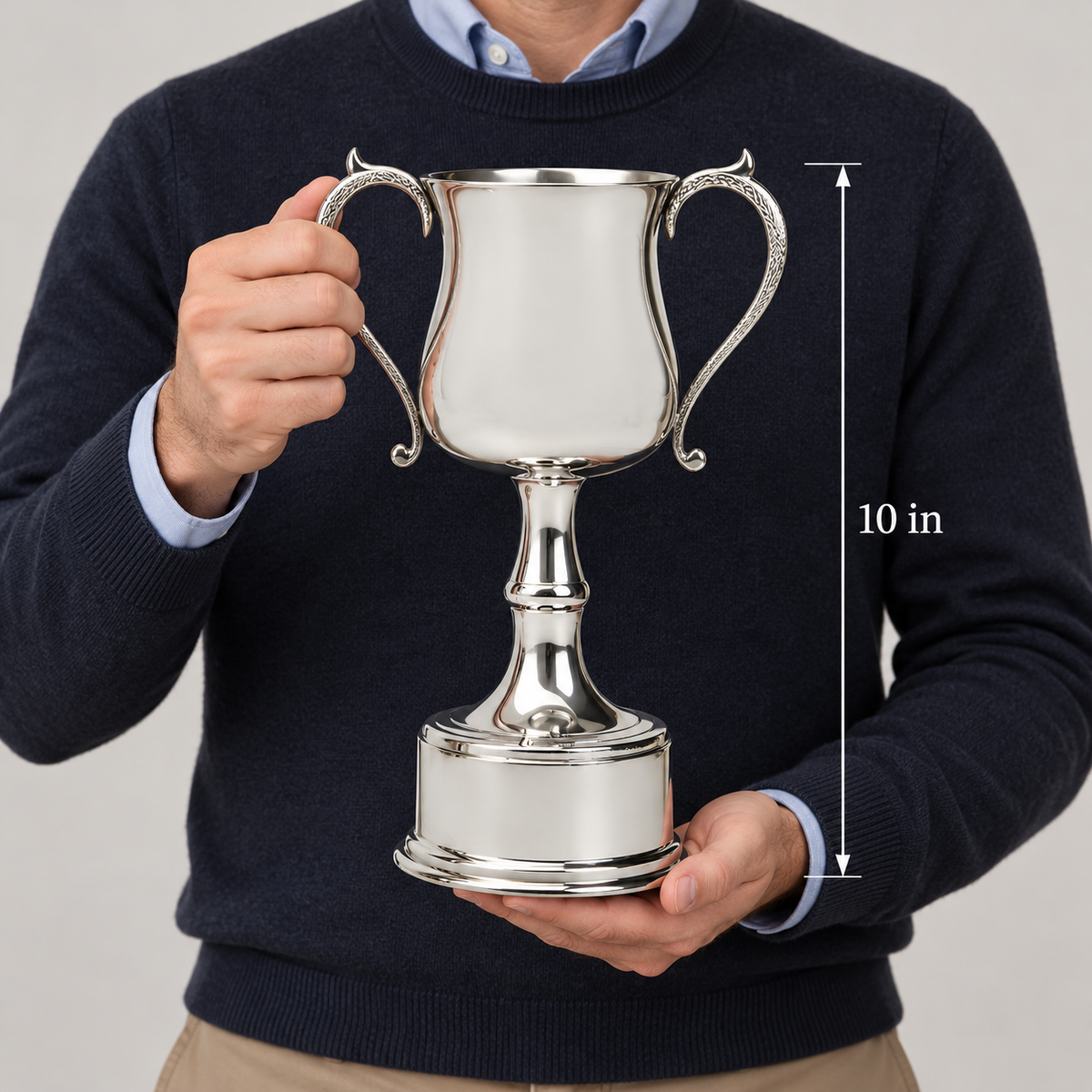 10in Pewter Georgian Trophy