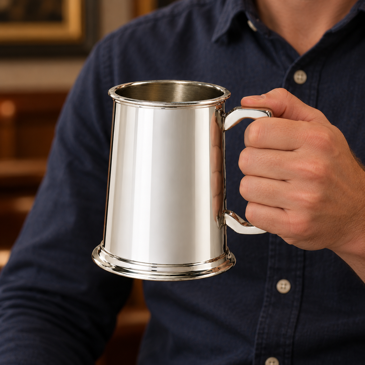 1pt Pewter Tankard