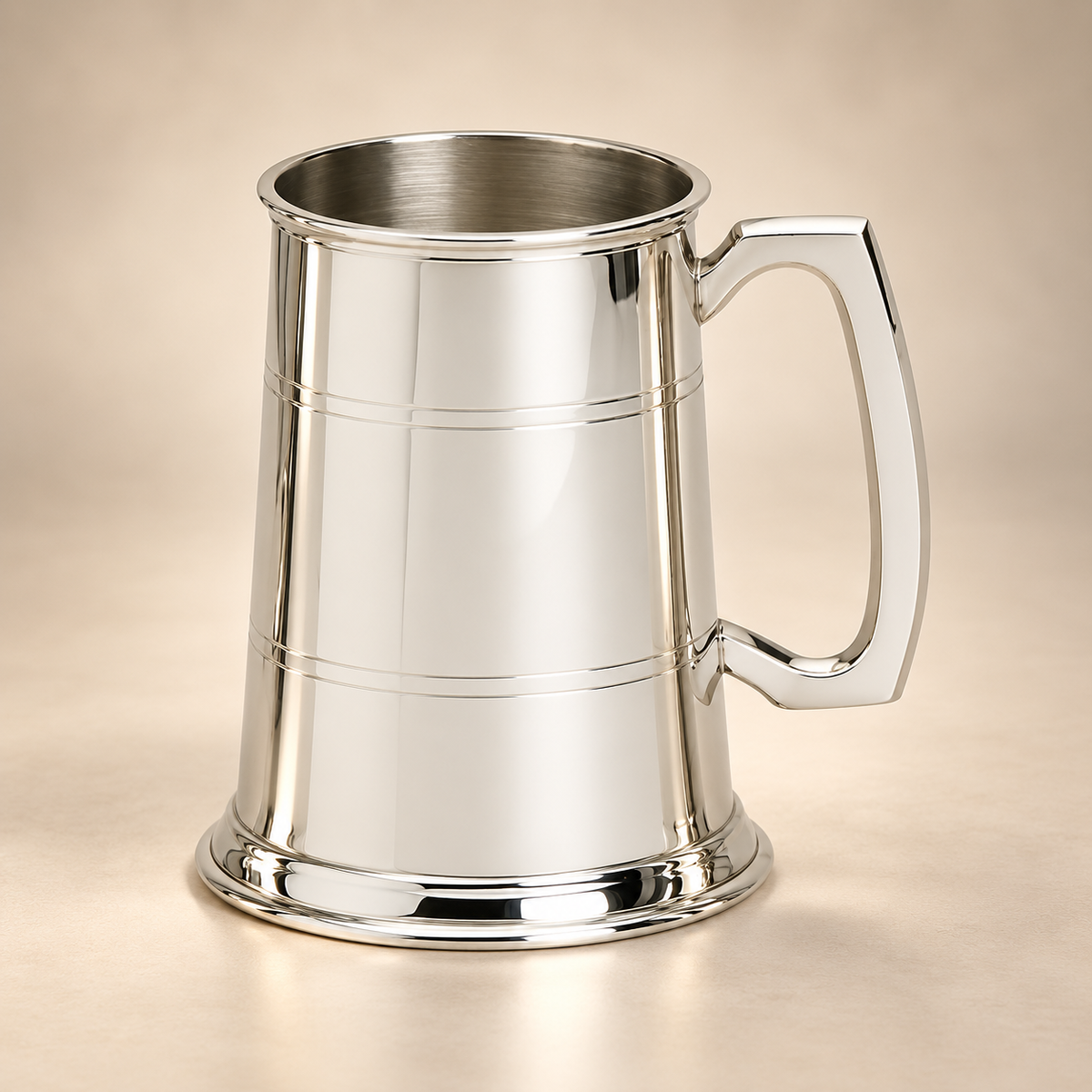 1/2pt Pewter Tankard - Lined