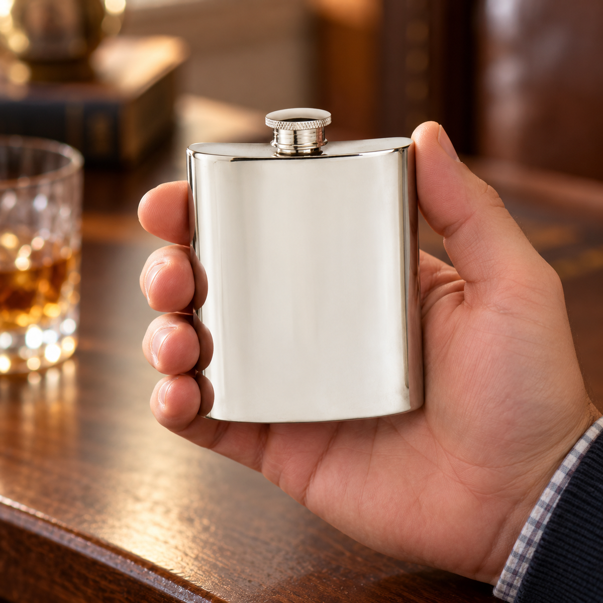 4oz Pewter Hip Flask