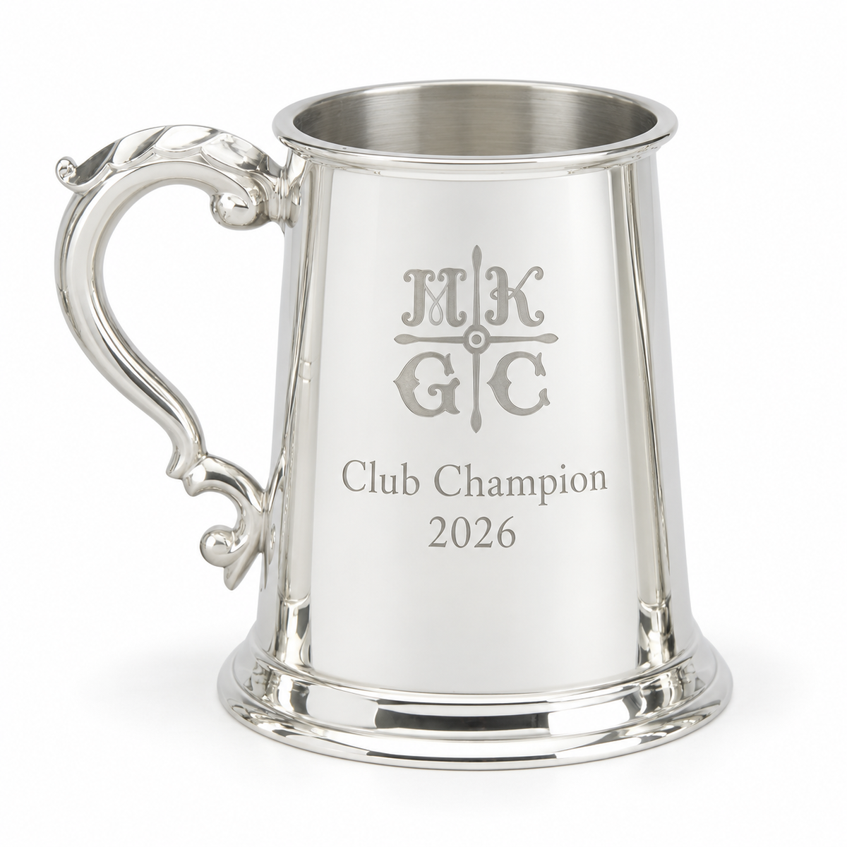 1pt Pewter Tankard - Golf Clubs