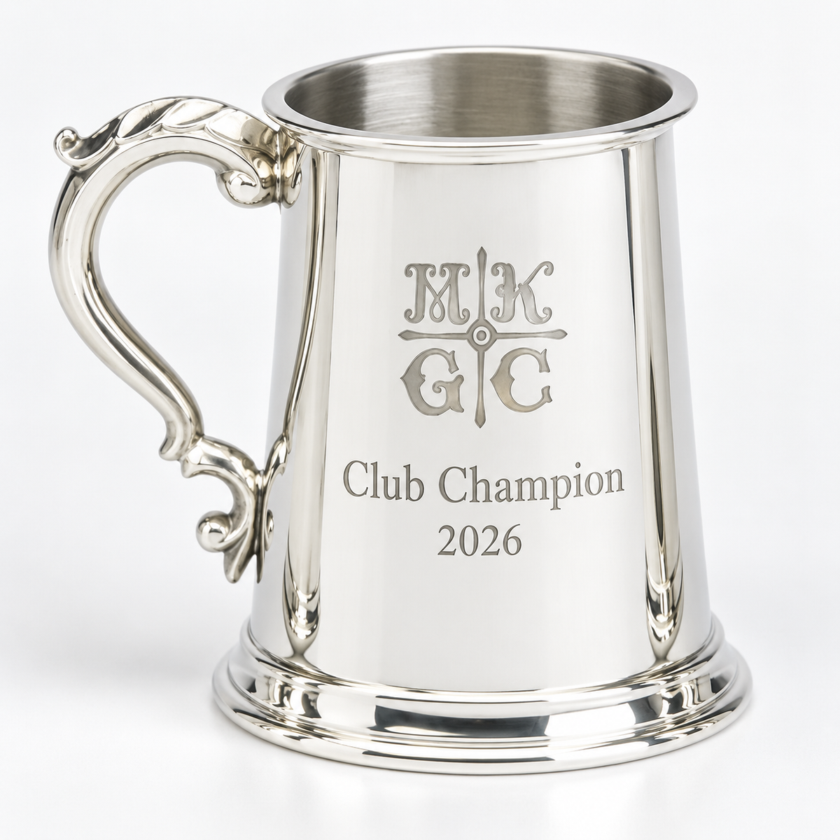 1pt Pewter Tankard - Golf Design