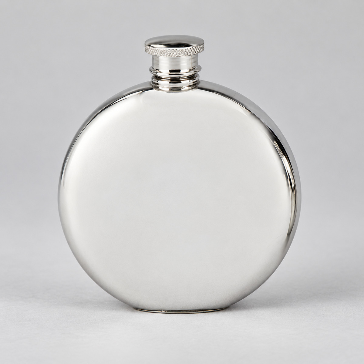 4oz Pewter Round Flask