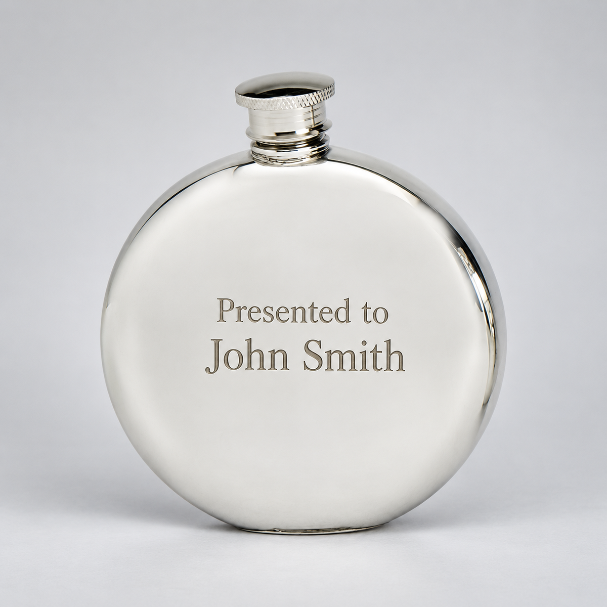 6oz Pewter Round Flask