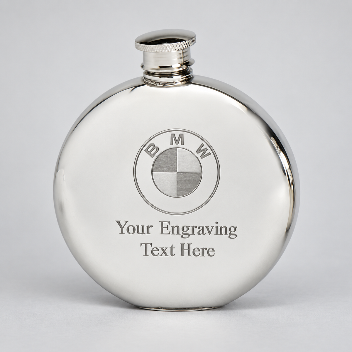 6oz Pewter Round Flask