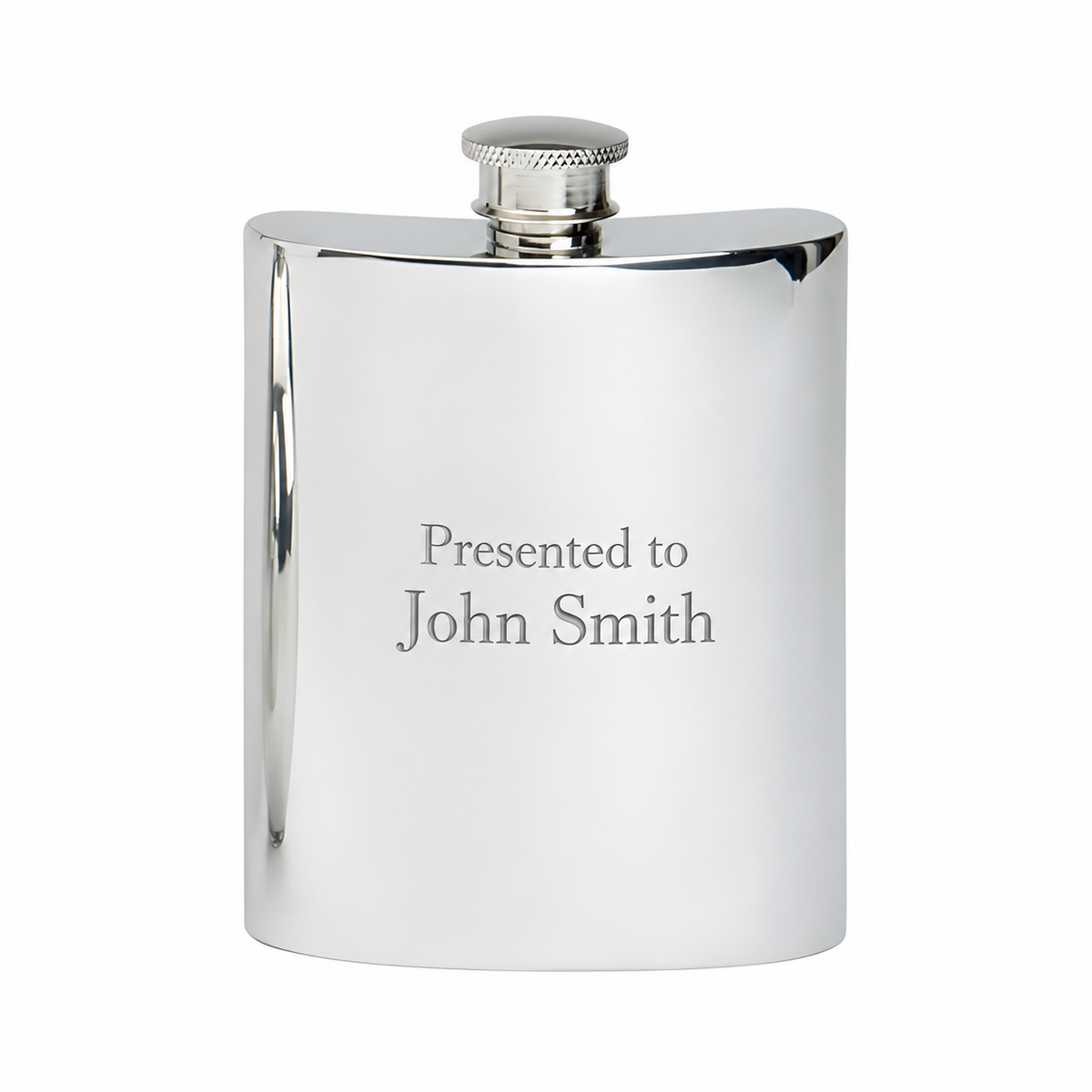 6oz Pewter Hip Flask - Golf Design