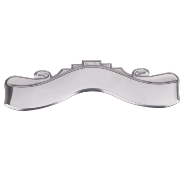 Metal Classic Shield Scroll - Silver (Available Engraved)