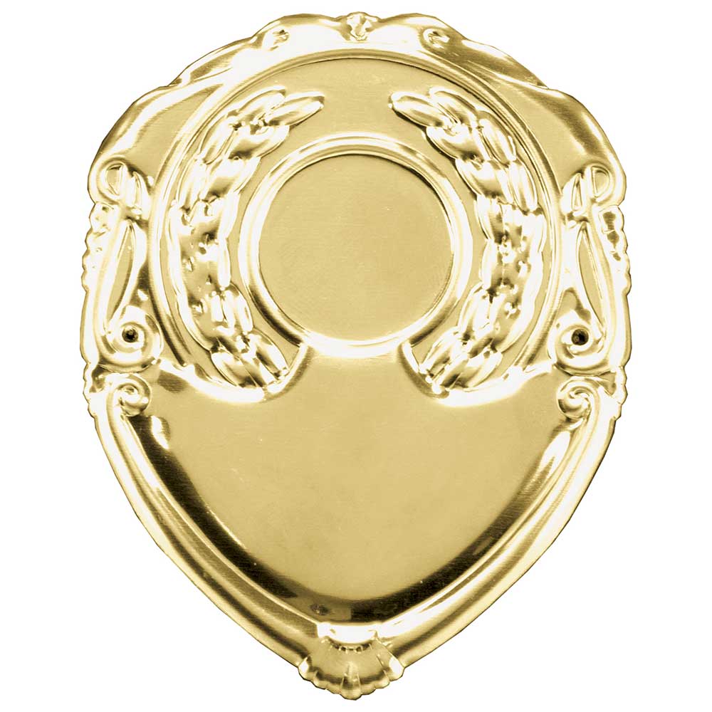 Classic Metal Title Shield - Gold (Available Engraved)