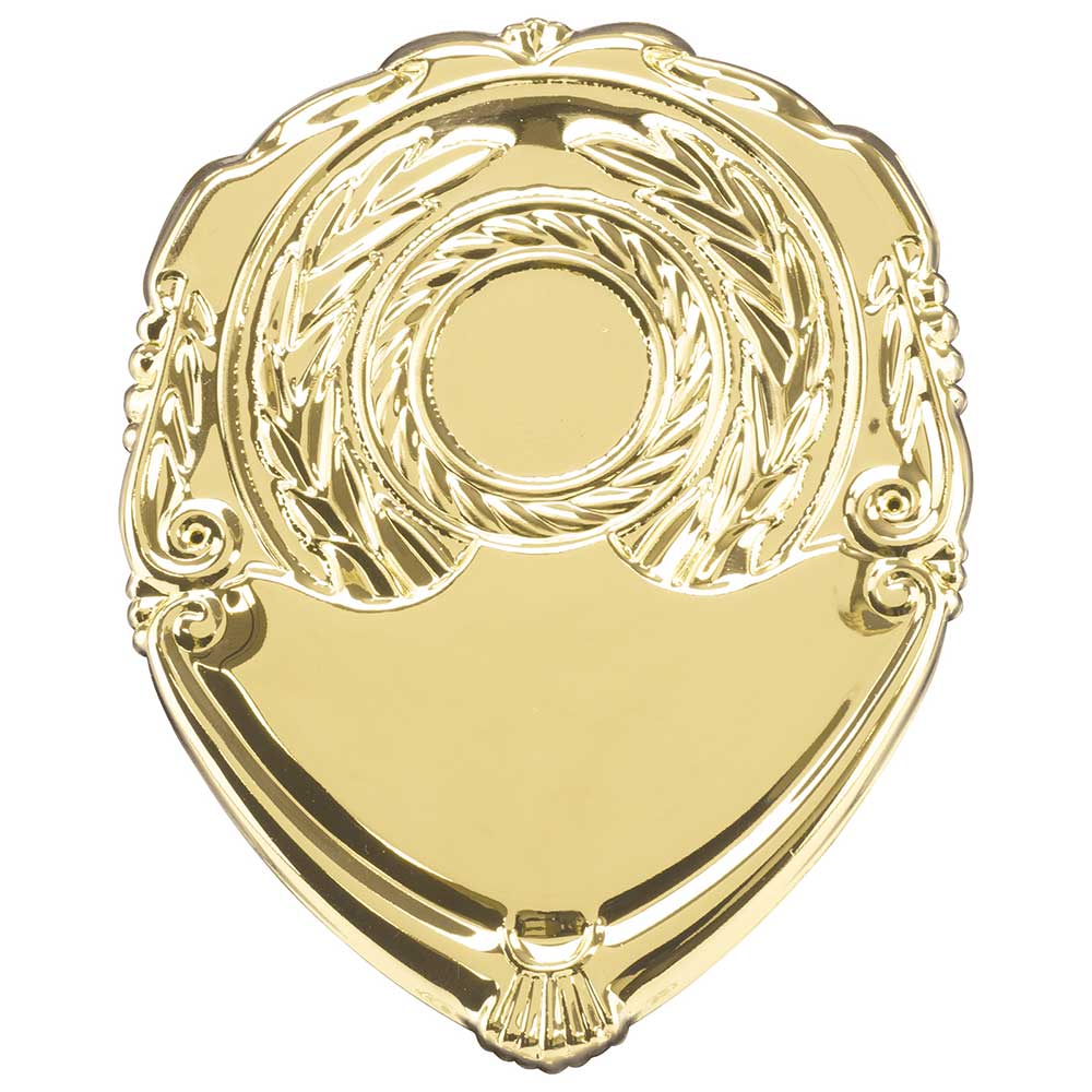 Classic Metal Title Shield - Gold (Available Engraved)