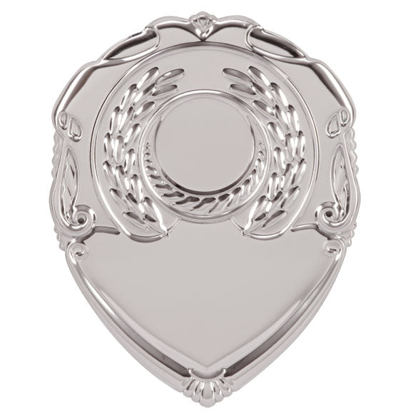 Classic Metal Title Shield - Silver (Available Engraved)