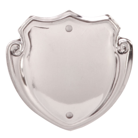 Classic Mini Record Side Metal Shield - Silver (Available Engraved)
