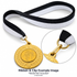 Black & White Medal Ribbon with Clip