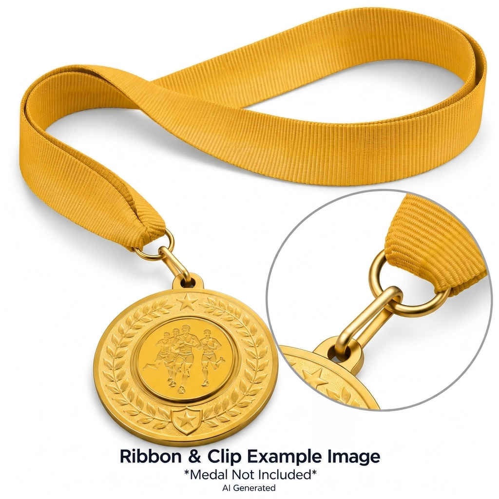 Yellow Medal Ribbon with Clip