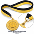 Black & Yellow Medal Ribbon with Clip