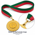 Red & Green Medal Ribbon with Clip