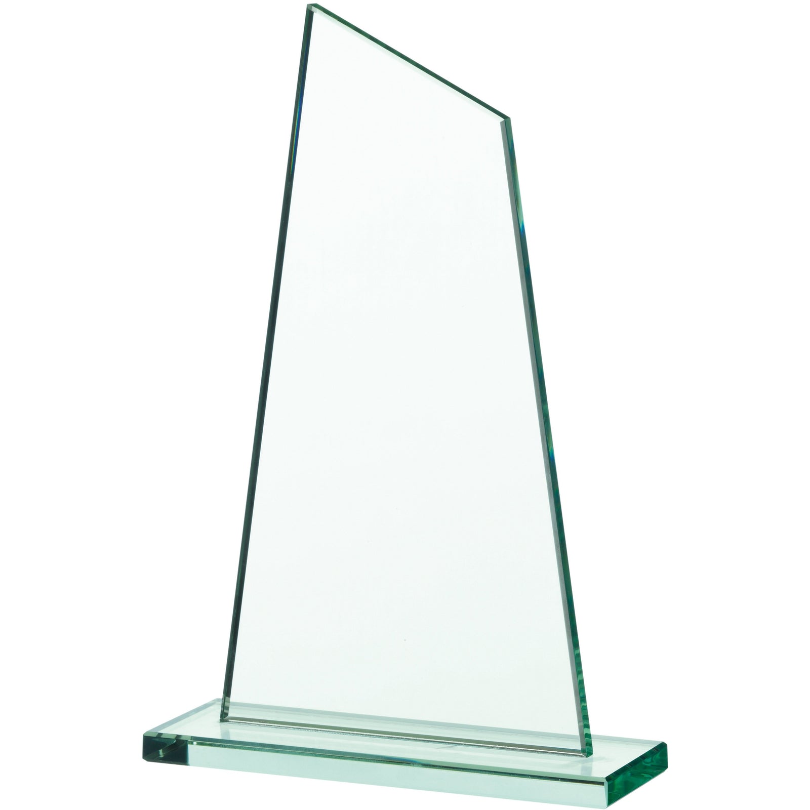 Jade Glass Sail Plaque Award (CLEARANCE)