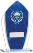 6.5" Blue Marble Mirrored Glass Award (CLEARANCE)