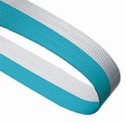 Sky Blue & White Medal Ribbon with Clip