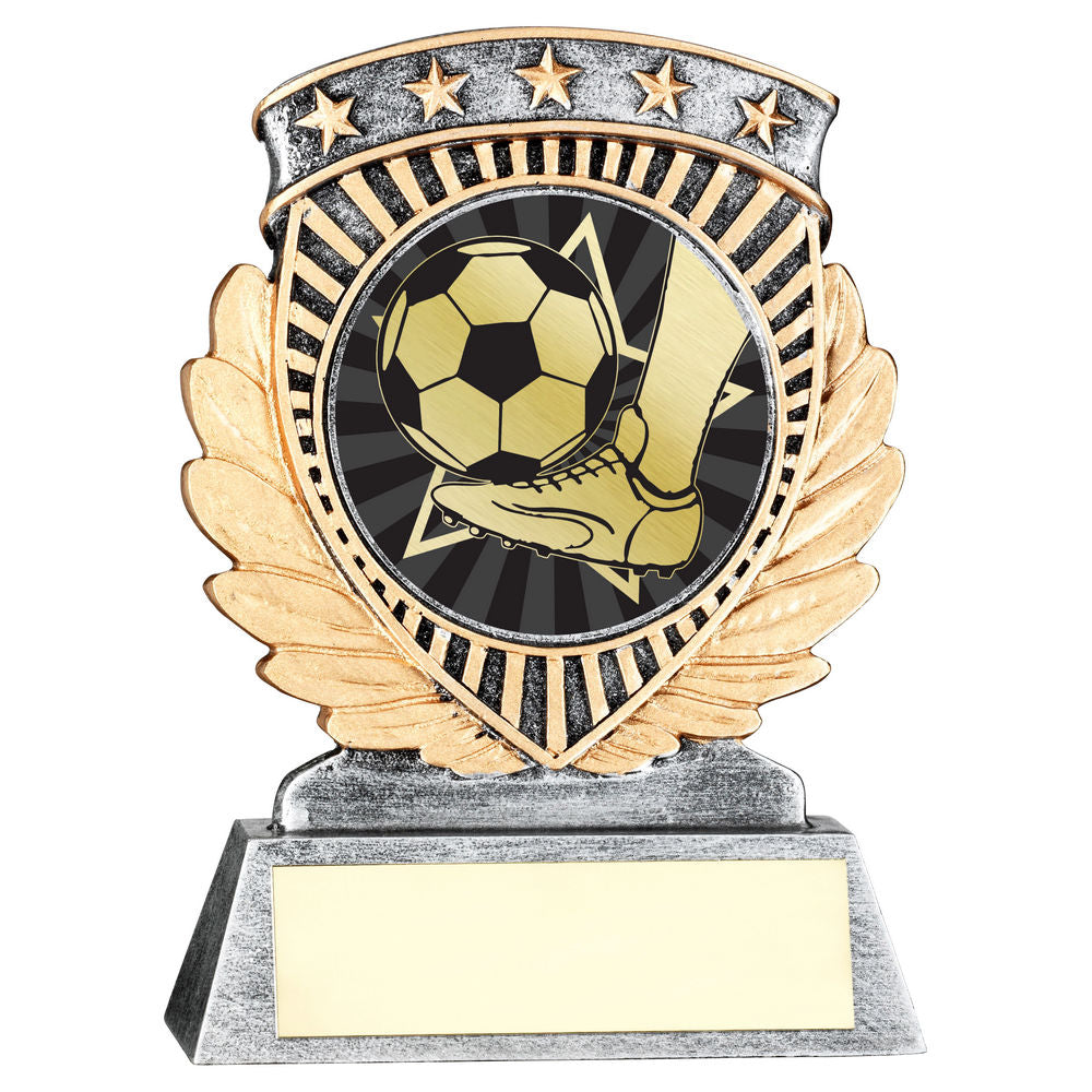 Football Boot and Ball 5 Star Achievement Award