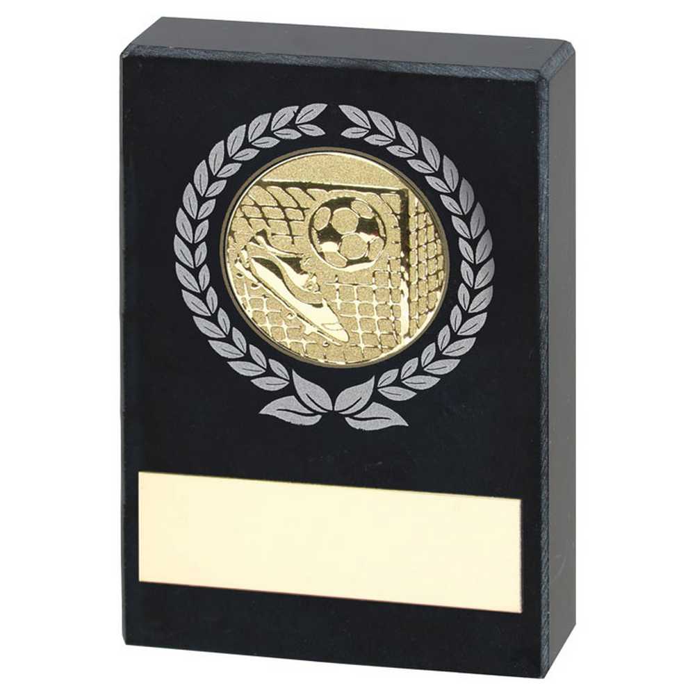 Football Black Marble Block Trophy