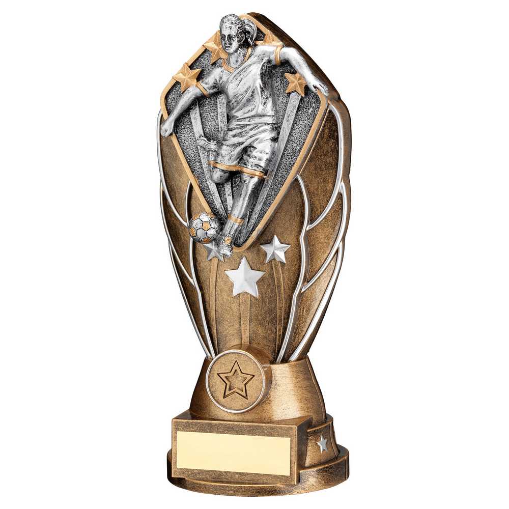 Diamond Column Ladies Football Trophy