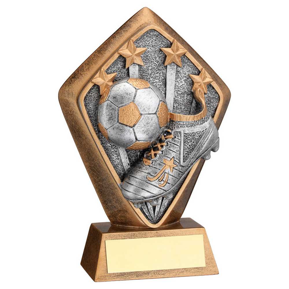 Football Boot Diamond Trophy Plaque