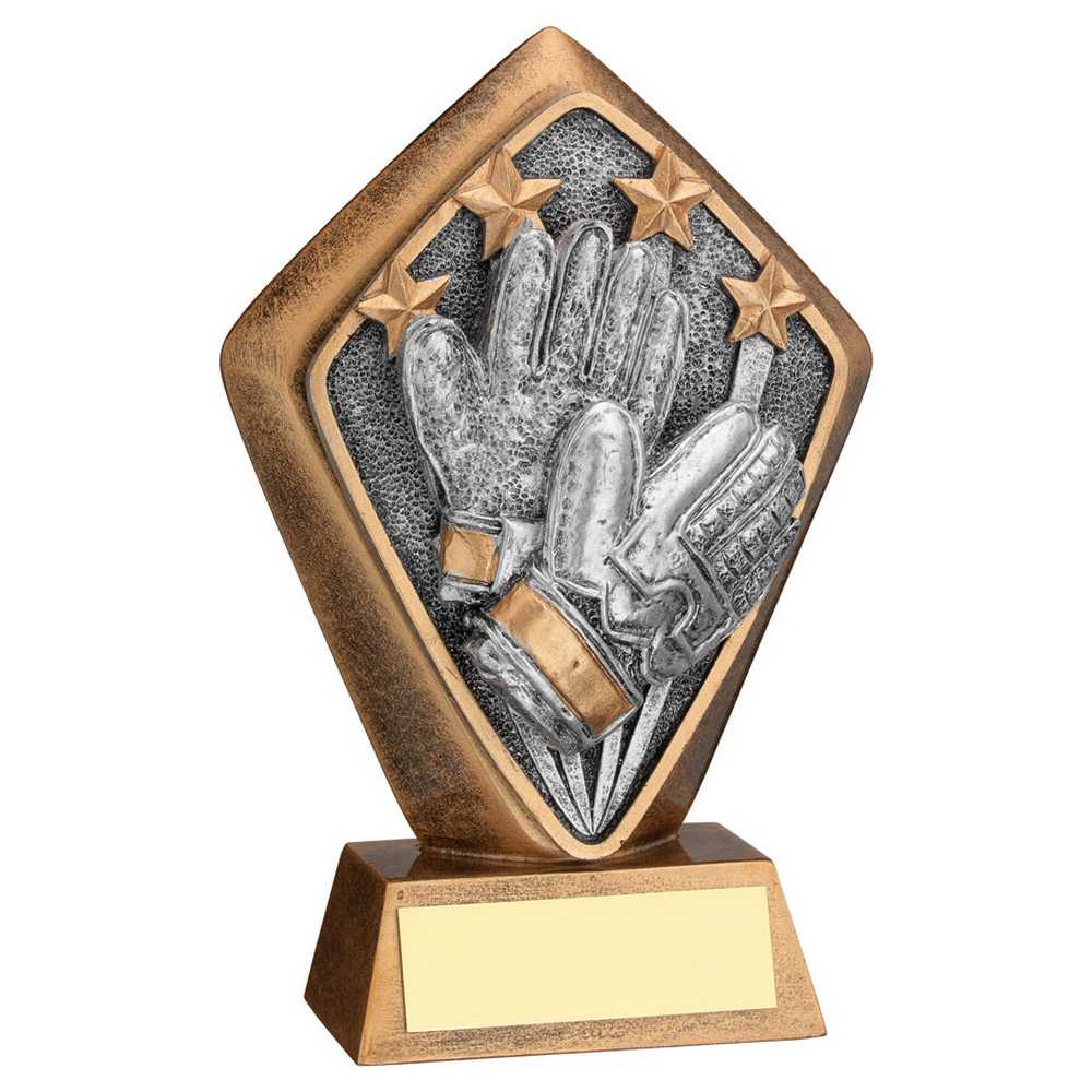 Goalkeeper Football Diamond Trophy Plaque