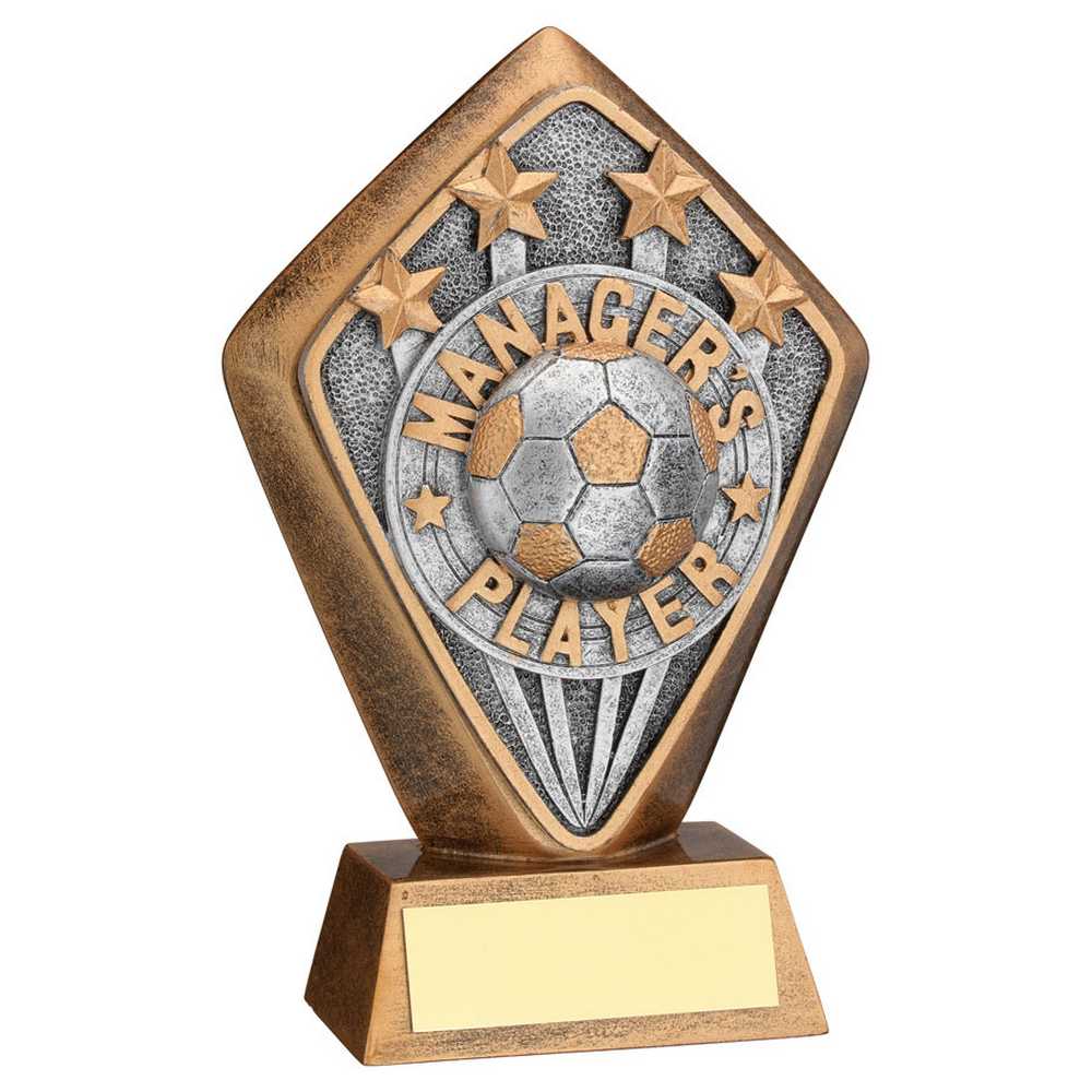 Football Managers Player Diamond Trophy Plaque